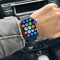 Умные часы черные 45 mm, смарт-часы для школьника/женские/мужские