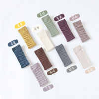 2021年新款春秋儿童袜子双针纯色长筒袜宝宝高筒袜男童女童亲子袜