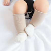 婴儿袜秋冬长筒宝宝袜精梳棉0-1新生儿高筒无骨松口1-3岁儿童袜