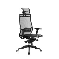 Кресло руководителя МЕТТА Samurai Black Edition, для дома, для офиса, кресло, сетка