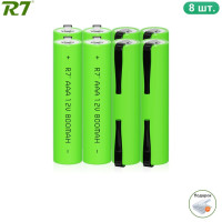 Умное зарядное устройство R7 с ЖК-дисплеем, 8 слотов, для перезаряжаемых батарей aa aaa, 1,2 в, никель-кадмиевых и никель-металлогидридных аккумуляторов AA/aaa, быстрая зарядка