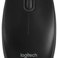 Мышка USB LOGITECH OPTICAL B100, черный