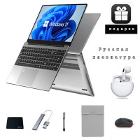 16.3" Ноутбук FUSHOUYU PX5105-24GB, Intel Celeron N5105 (2.0 ГГц), RAM 24 ГБ, SSD 1024 ГБ, Intel UHD Graphics, Windows Pro, Металлическое серебро, Российская клавиатура