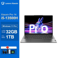 14" Ноутбук Lenovo Xiaoxin Pro14, Intel Core i5-13500H (2.6 ГГц), RAM 32 ГБ, SSD 1024 ГБ, Intel Iris Xe Graphics, Windows Pro, Lenovo Xiaoxin PRO14 / i5 13500H / 32G / 1T / тёмно-серый, Английская клавиатура