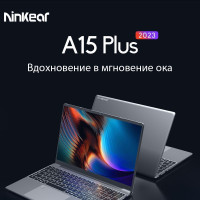 15.6" Ноутбук Ninkear 15.6"   A15  Plus, AMD Ryzen 7 5700U (1.8 ГГц), RAM 16 ГБ, SSD 1024 ГБ, AMD Radeon Graphics, Windows Pro, Серебро, Российская клавиатура