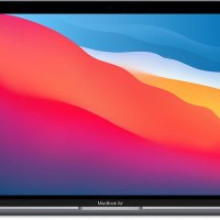 13.3" Ноутбук Apple air 13 m1 mgn63, Apple M1 (3.2 ГГц), RAM 8 ГБ, SSD 256 ГБ, macOS, Space Gray, Английская клавиатура