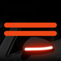 Светоотражающая лента, водонепроницаемая самоклеящаяся светоотражающая наклейка с заметным видом для защиты от воздуха на открытом воздухе Аксессуары для автомобиля