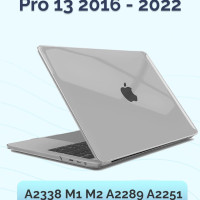 Чехол для MacBook Pro 13 2022 - 2016 A2338 M1 M2 A2289 A2251 A2159 A1989 A1706 A1708 Nova Store, пластик, Прозрачный