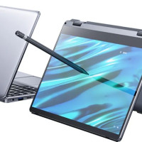 11.6" Ноутбук DERE V10, Intel Celeron N4000 (1.1 ГГц), RAM 12 ГБ, SSD 512 ГБ, Intel UHD Graphics, Windows Pro, серебро, Российская клавиатура