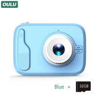Детская цифровая мини-мультяшная камера OULU с двумя объективами