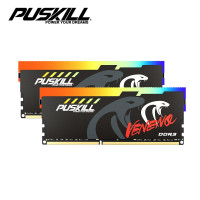 Оперативная память PUSKILL RGB Poison DDR3 2x8 ГБ (PJRGBDDR3UDIMM2x8GB1600poison)