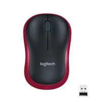 Мышь беспроводная M185, коричнево-красный