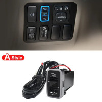 Автомобильное зарядное устройство USB для Toyota Land Cruiser Prado 120, 2009-2003