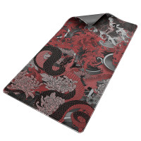 Игровой коврик для мыши SkillGroup Змеи, XXL, красный