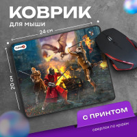 Коврик для мыши, игровой коврик для мыши, FUMIKO MP01 Огнем и мечом 240x200х2 мм