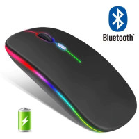 Мышь беспроводная для ноутбука бесшумная компьютерная игровая оптическая мышка, с подсветкой, M102