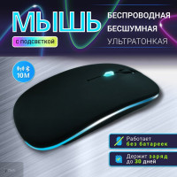 Мышь беспроводная, бесшумная. Мышка для компьютера