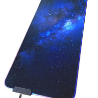 Игровой коврик для мыши KSU&BA Wireless Charging Mouse Pad/Коврик для компьютерного стола, XL, перламутровый, синий