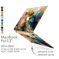 Чехол для MacBook Pro 13 M1 и M2 Apple. Для ноутбука 2016-2022г. Накладна на Макбук про 13 дюймов с рисунком на модели: A1706; A1708; A1989; A2159; A2251; A2289; A2338