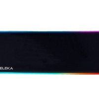 Игровой коврик для мыши c волновой RGB подсветкой 800х300х4 мм, ткань+резина, NOVELEKA, чёрный