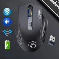 мышь беспроводная компьютерная мыш bluetooth мышей бесшумная Перезаряжаемый, для пк ноутбука компьютера игровая
