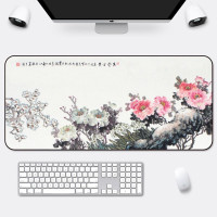 Игровой коврик для мыши с принтами картин картин, XL, белый