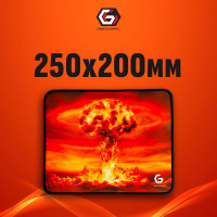 Коврик для мыши Gembird, размеры 250*200*3мм, ткань+резина, оверлок