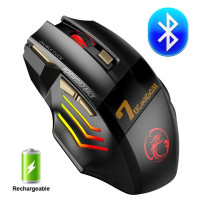 Игровая мышь беспроводная IMICE игровая мышь беспроводная мышь компьютерная USB bluetooth RGB подсветка тихий перезаряжаемый, черный