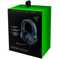 Игровые наушники проводные Razer Kraken X Essential wired gaming headset, черный матовый