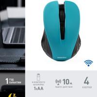 Мышь беспроводная Smartbuy ONE 340AG (SBM-340AG-CN), бирюзовый