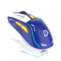 Игровая мышь проводная, беспроводная DAREU A950, синий