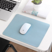 Коврик для мыши ОЛИМПИК кожаный 25х21 см, противоскользящий, M, голубой