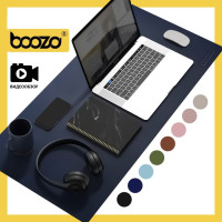 Коврик для мышки большой BOOZO Desk mate s, кожаный коврик для мышки, коврик для мышки компьютерный, синий