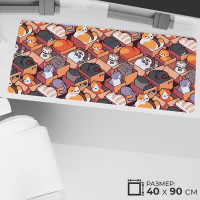 Коврик для мыши Простые решения Большой коврик для мышки ПК, XXL, разноцветный