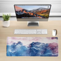 Большой коврик для мышки розовый голубой 800*300*3 девочкам девушкам женщинам