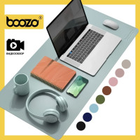 Коврик для мышки большой BOOZO Desk mate s, кожаный коврик для мышки, коврик для мышки компьютерный, голубой