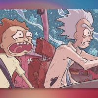 Коврик для мыши OEM Большой коврик Рик и Морти, XXL, розовый