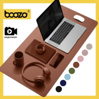 Коврик для мышки большой BOOZO Desk mate s, кожаный коврик для мышки, коврик для мышки компьютерный, коричневый