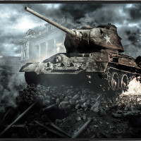 Коврик для мыши игровой JETACCESS Panteon GP-33SM PANZER средний (покрытие Speed Control, 500x330x3мм)