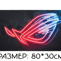 Коврик для мышки игровой большой 80*30см (795*295*3мм) - Asus неоновый