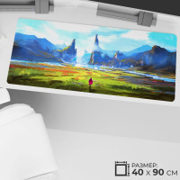 Коврик для мыши Простые решения Большой коврик для мышки ПК, XXL, разноцветный