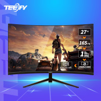 27" Монитор Teefy 2K 165 гц игровой изогнутый 1500R без рамки, черный