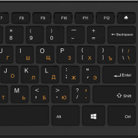Клавиатура Acer OKR010 черный USB беспроводная slim Multimedia