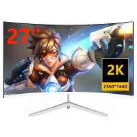 27" Монитор 2k 144 Гц, игровой экран Full HD, белый