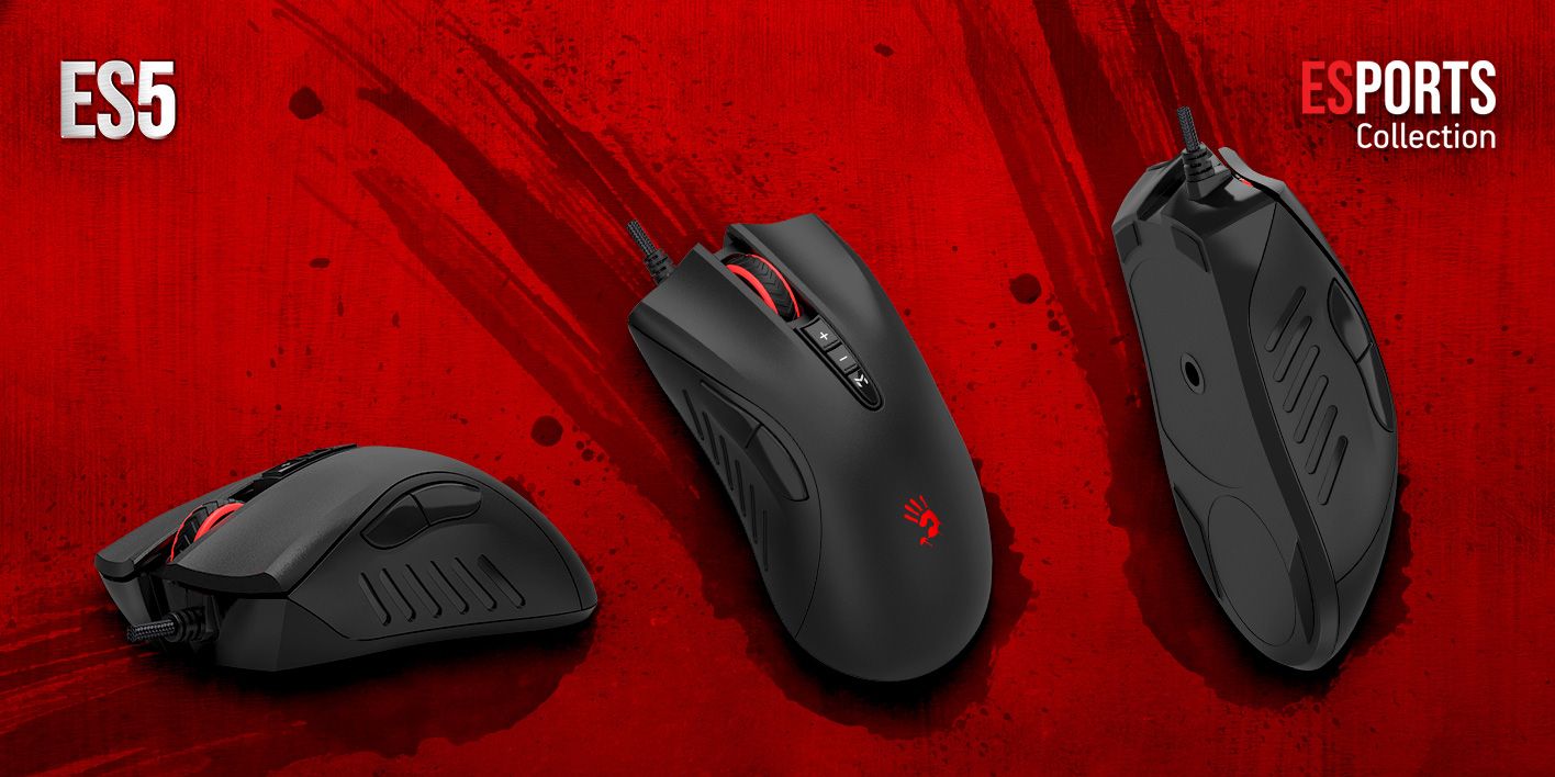 Мышь A4Tech Bloody ES5 черный оптическая