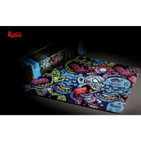 Коврик для мыши SmartBuy RUSH ZombyzZz, L, красный, фиолетовый