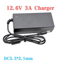 Зарядное устройство для литий-ионных аккумуляторов, 12,6 в, 1 А, 12,6 в, 3 А, 5,5*2,1 мм, 18650, 12 В