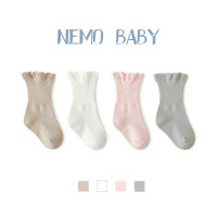 21春秋新款花边女童袜子精梳棉新生儿宝宝袜手工无骨缝头儿童袜子