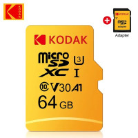 Карта Micro SD Kodak, 128 ГБ, 64 ГБ, 256 ГБ, 32 ГБ, высокоскоростная карта памяти U3 A1 V30, класс 10, SD TF карта для адаптера, бесплатная доставка