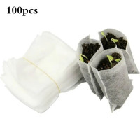 100 шт., сумки для растений, нетканые сумки для выращивания растений